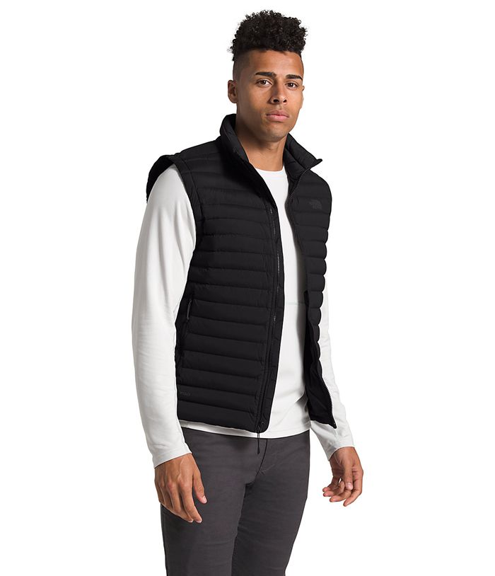The North Face Vests Stretch Down Black - Mens - Thailand RFTLP-1369